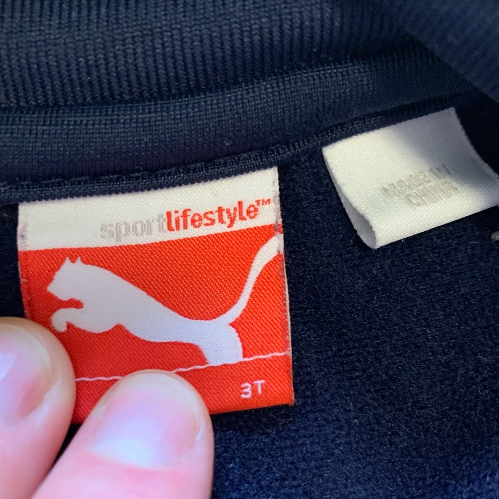SALE 4/$20 !! Puma navy zip nylon jacket 3T - Picture 4 of 8
